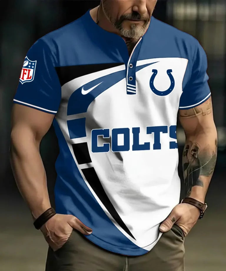 LIMITED EDITION - NEW CUSTOMIZED NFL17 IDC INDIANAPOLIS COLTS POLO SHIRT