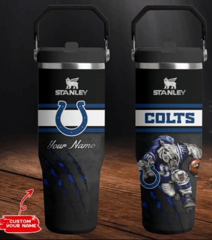 LIMITED EDITION - NEW CUSTOMIZED NFL17 IDC INDIANAPOLIS COLTS TUMBLER CUP