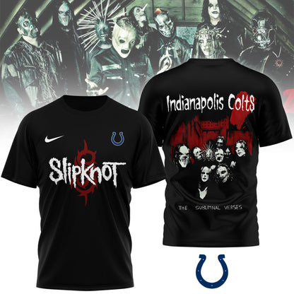 LIMITED EDITION - NEW CUSTOMIZED NFL17 IDC INDIANAPOLIS COLTS SLIPKNOT 3D SHIRT