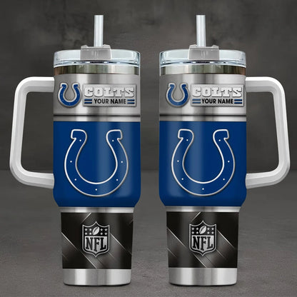 LIMITED EDITION - NEW CUSTOMIZED NFL17 IDC INDIANAPOLIS COLTS TUMBLER CUP