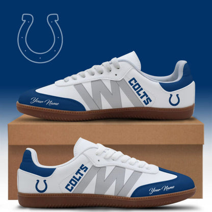 LIMITED EDITION - NEW CUSTOMIZED NFL17 IDC INDIANAPOLIS COLTS CLASSIC SNEAKERS