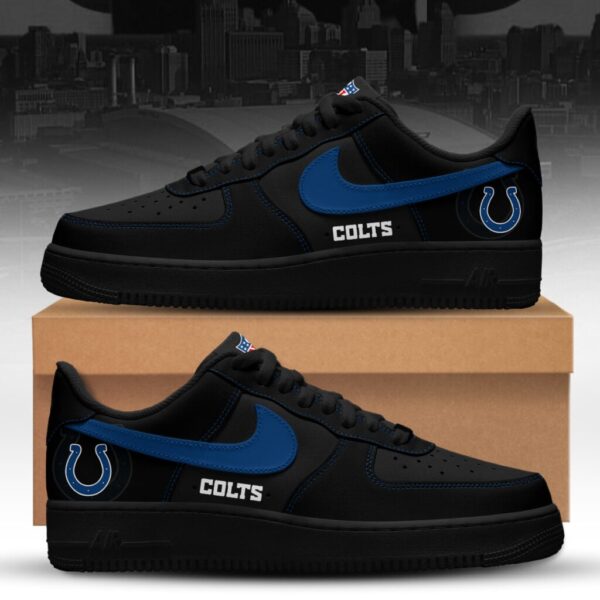 LIMITED EDITION - NEW CUSTOMIZED NFL17 IDC INDIANAPOLIS COLTS AF1 SNEAKERS