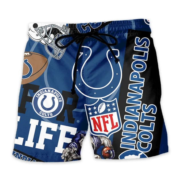 LIMITED EDITION - NEW CUSTOMIZED NFL17 IDC INDIANAPOLIS COLTS UNISEX HAWAIIAN SHIRT & SHORTS SET