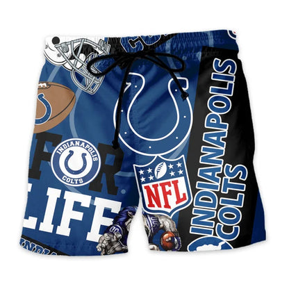 LIMITED EDITION - NEW CUSTOMIZED NFL17 IDC INDIANAPOLIS COLTS UNISEX HAWAIIAN SHIRT & SHORTS SET
