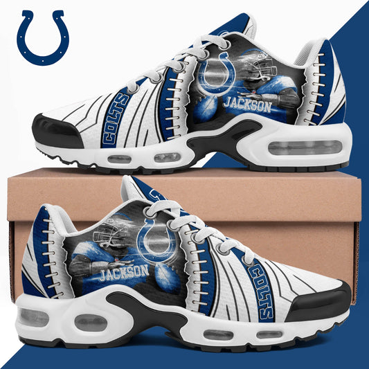 LIMITED EDITION - NEW CUSTOMIZED NFL17 IDC INDIANAPOLIS COLTS UNISEX AIR MAX PLUS SNEAKERS