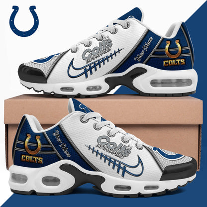 LIMITED EDITION - NEW CUSTOMIZED NFL17 IDC INDIANAPOLIS COLTS UNISEX AIR MAX PLUS SNEAKERS