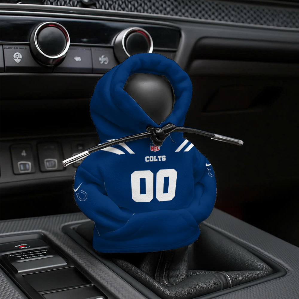 LIMITED EDITION - NEW CUSTOMIZED NFL17 IDC INDIANAPOLIS COLTS AUTOMOTIVE HOODIE SHIFT KNOB COVER
