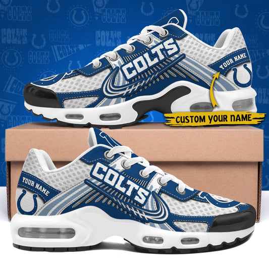 LIMITED EDITION - NEW CUSTOMIZED NFL17 IDC INDIANAPOLIS COLTS UNISEX AIR MAX PLUS SNEAKERS