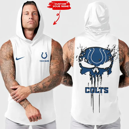 LIMITED EDITION - NEW CUSTOMIZED NFL17 IDC INDIANAPOLIS COLTS HOODED TANK TOP