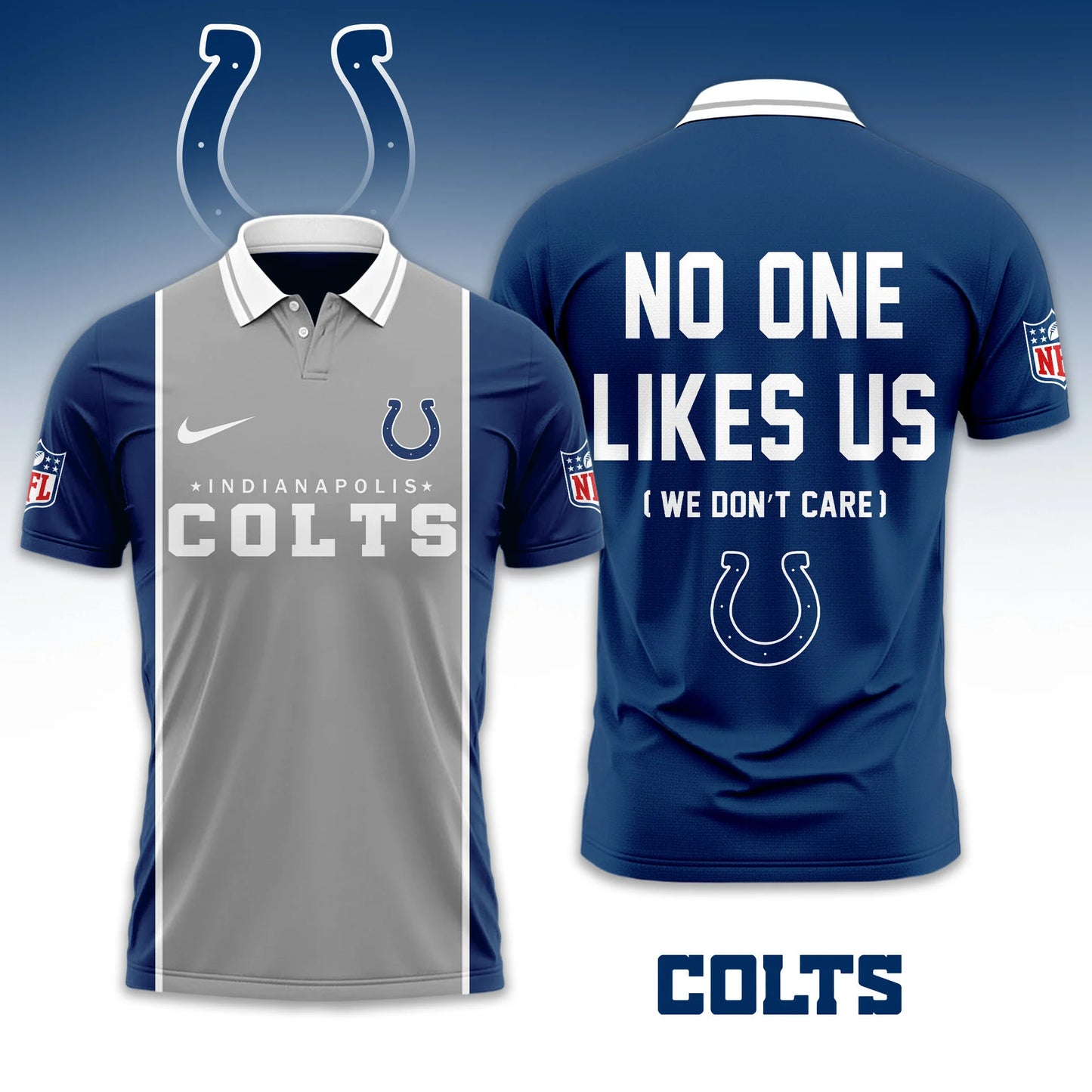 LIMITED EDITION - NEW CUSTOMIZED NFL17 IDC INDIANAPOLIS COLTS UNISEX T-SHIRT, POLO & HOODIE
