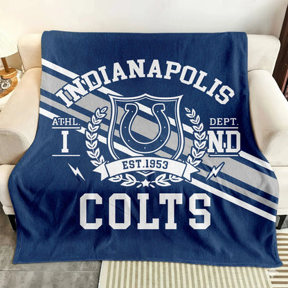 LIMITED EDITION - NEW CUSTOMIZED NFL17 IDC INDIANAPOLIS COLTS NORMAL & FLEECE BLANKET