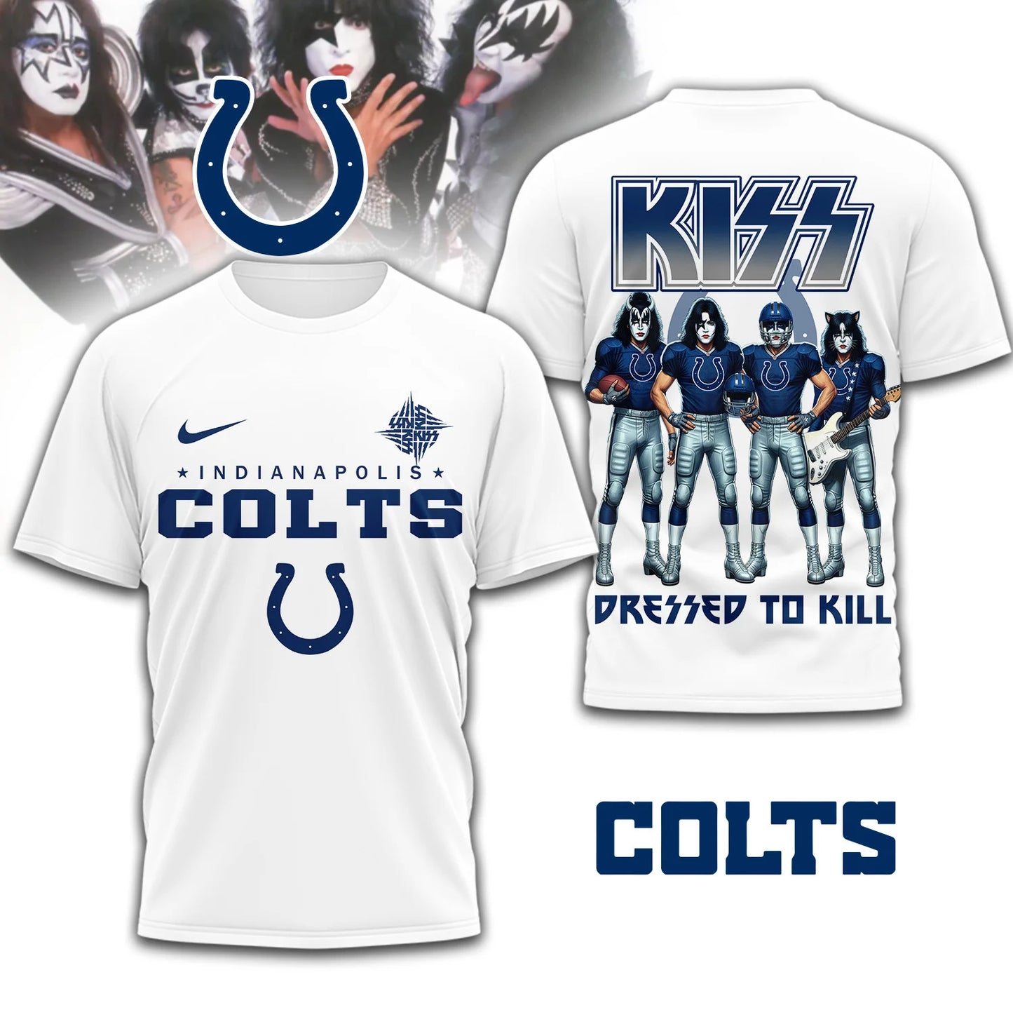 LIMITED EDITION - NEW CUSTOMIZED NFL17 IDC INDIANAPOLIS COLTS T-SHIRT | MULTIPLE COLORS AVAILABLE