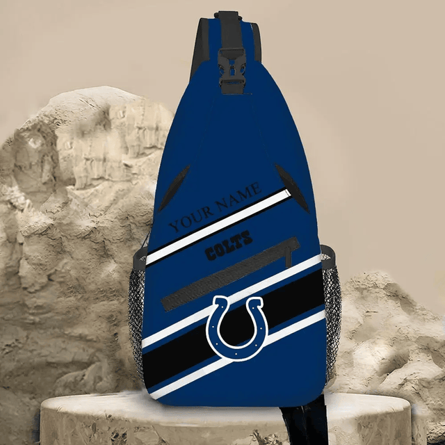 LIMITED EDITION - NEW CUSTOMIZED NFL17 IDC INDIANAPOLIS COLTS SLING BAG