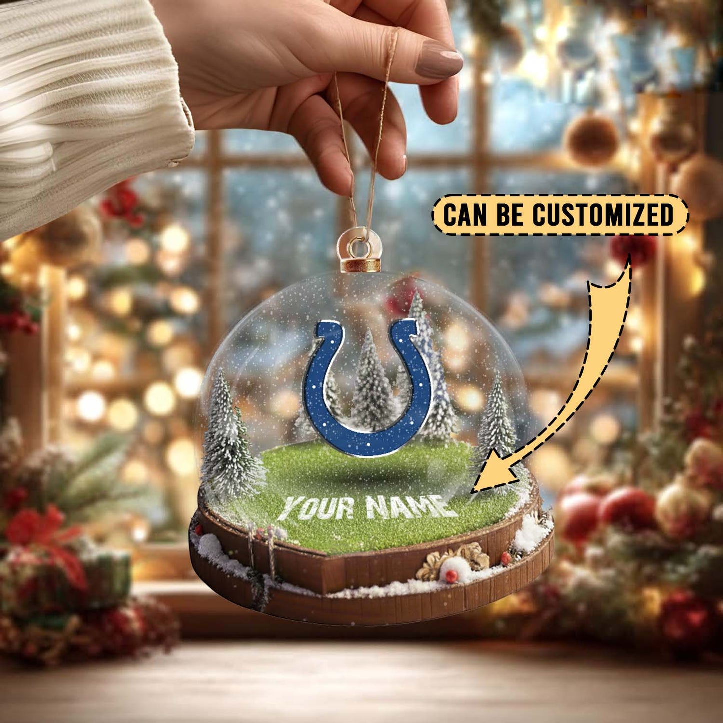 LIMITED EDITION - NEW CUSTOMIZED NFL17 IDC INDIANAPOLIS COLTS ACRYLIC ORNAMENT
