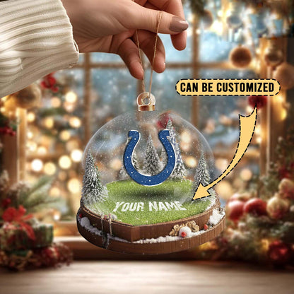 LIMITED EDITION - NEW CUSTOMIZED NFL17 IDC INDIANAPOLIS COLTS ACRYLIC ORNAMENT