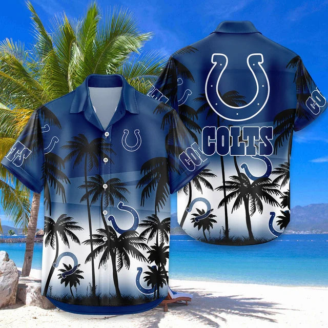 LIMITED EDITION - NEW CUSTOMIZED NFL17 IDC INDIANAPOLIS COLTS UNISEX HAWAIIAN SHIRT & SHORTS SET