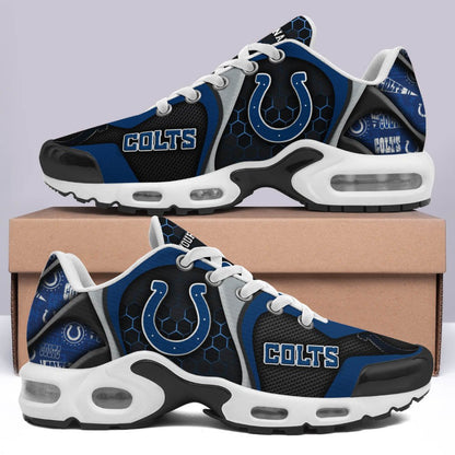 LIMITED EDITION - NEW CUSTOMIZED NFL17 IDC INDIANAPOLIS COLTS UNISEX AIR MAX PLUS SNEAKERS