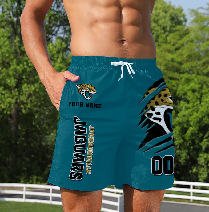 LIMITED EDITION - NEW PREMIUM NFL30 JSJ JACKSONVILLE JAGUARS SHORT PANTS