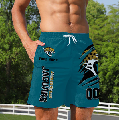 LIMITED EDITION - NEW PREMIUM NFL30 JSJ JACKSONVILLE JAGUARS SHORT PANTS