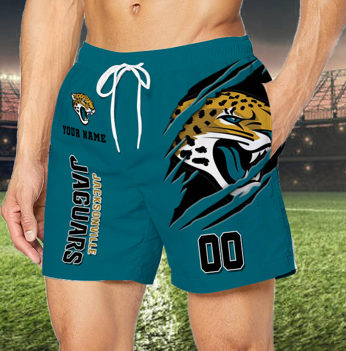 LIMITED EDITION - NEW PREMIUM NFL30 JSJ JACKSONVILLE JAGUARS SHORT PANTS