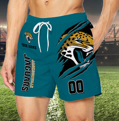 LIMITED EDITION - NEW PREMIUM NFL30 JSJ JACKSONVILLE JAGUARS SHORT PANTS
