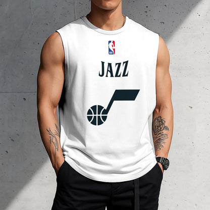 LIMITED EDITION - NEW CUSTOMIZED NBA29 UJZ UTAH JAZZ TANKTOP & GYM SHIRT