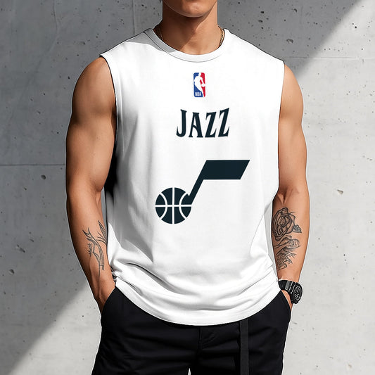LIMITED EDITION - NEW CUSTOMIZED NBA29 UJZ UTAH JAZZ TANKTOP & GYM SHIRT