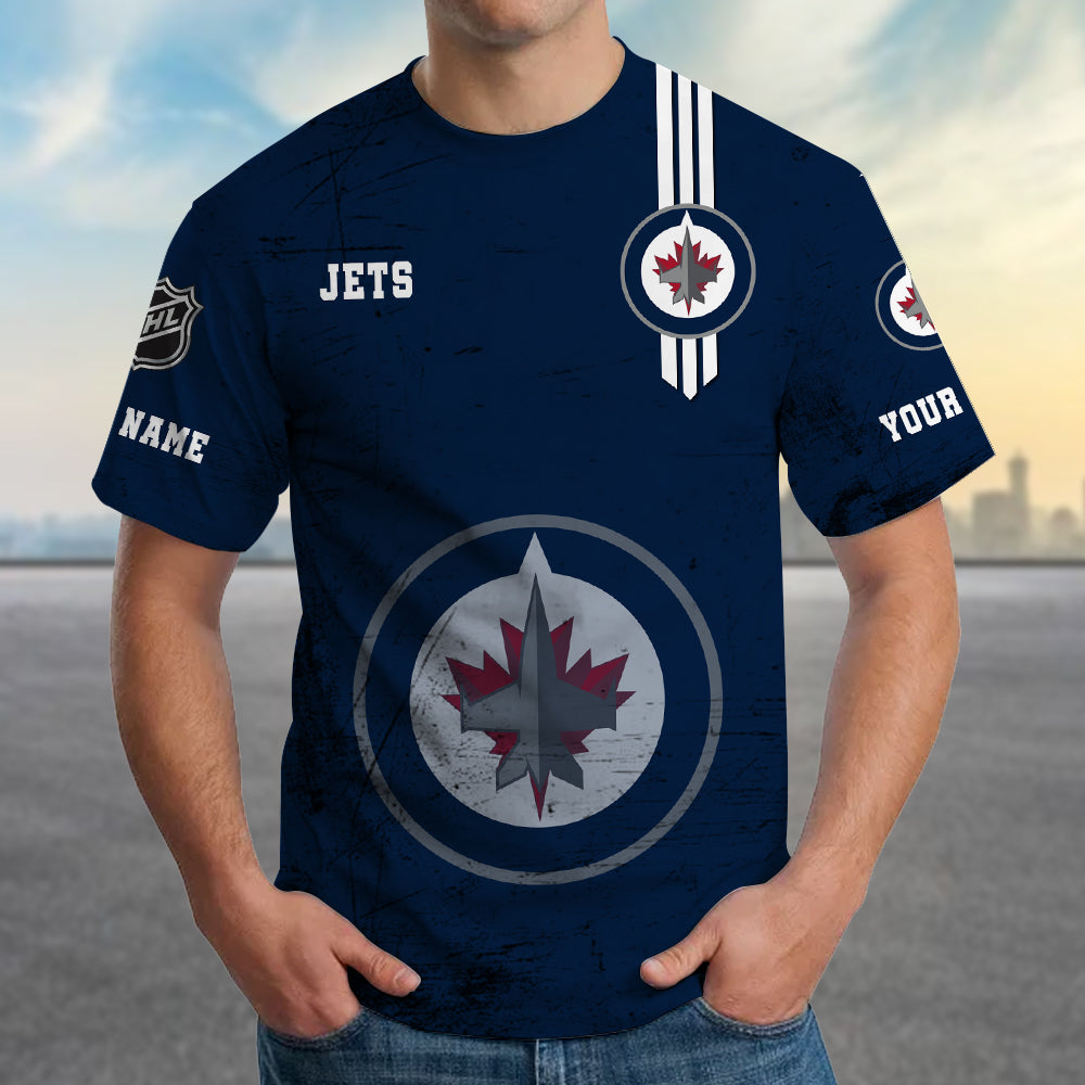 LIMITED EDITION - NEW CUSTOMIZED NHL21 WPJ WINNIPEG JETS T-SHIRT FOR FANS