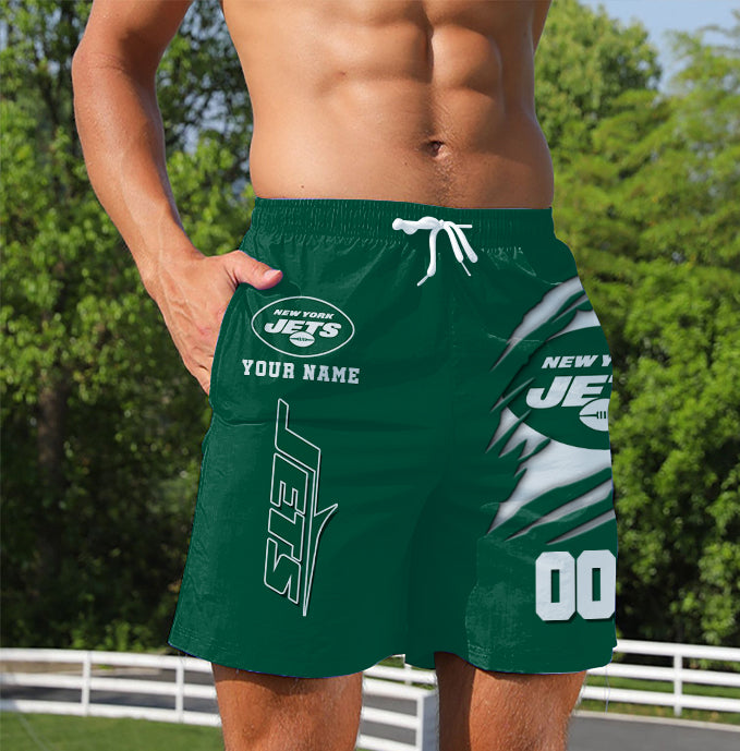 LIMITED EDITION - NEW PREMIUM NFL25 NYJ NEW YORK JETS SHORT PANTS