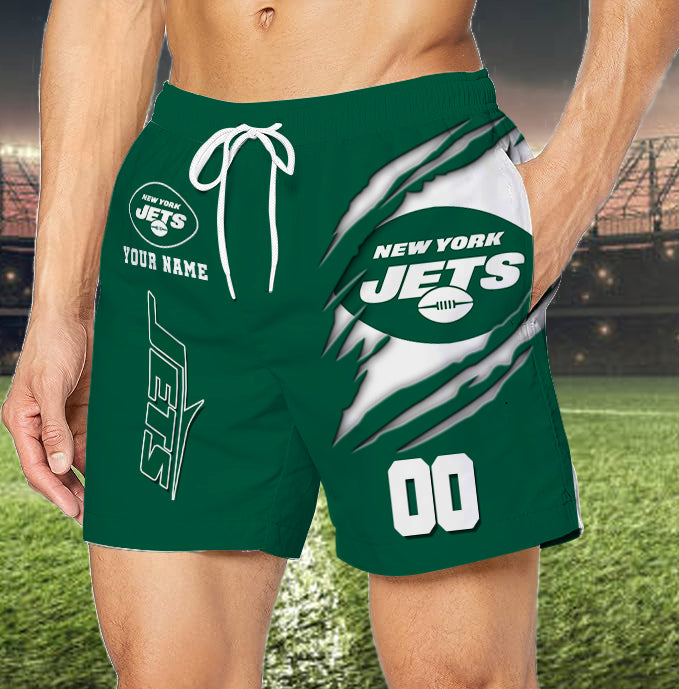 LIMITED EDITION - NEW PREMIUM NFL25 NYJ NEW YORK JETS SHORT PANTS