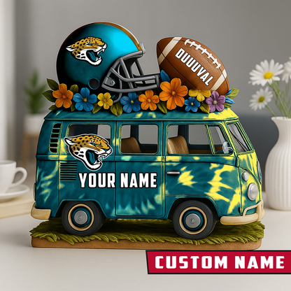 LIMITED EDITION - NEW CUSTOMIZED NFL30 JSJ JACKSONVILLE JAGUARS BUS ACRYLIC BLOCK
