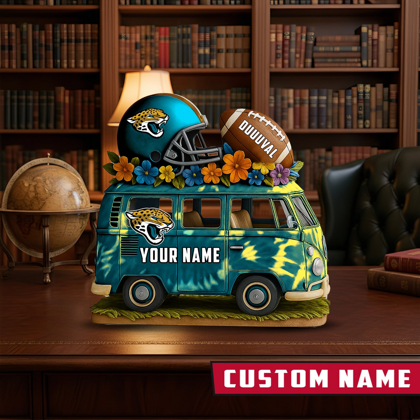 LIMITED EDITION - NEW CUSTOMIZED NFL30 JSJ JACKSONVILLE JAGUARS BUS ACRYLIC BLOCK