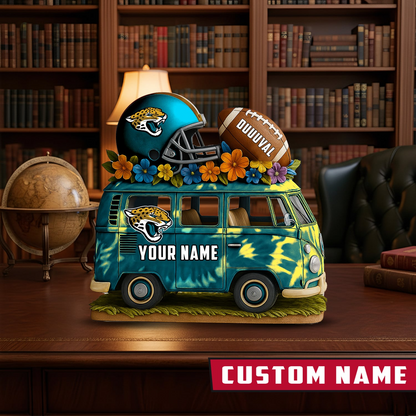LIMITED EDITION - NEW CUSTOMIZED NFL30 JSJ JACKSONVILLE JAGUARS BUS ACRYLIC BLOCK