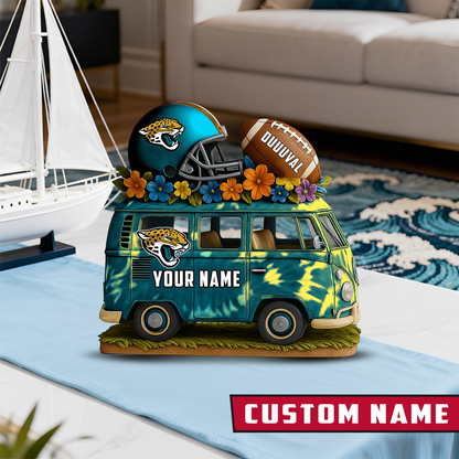 LIMITED EDITION - NEW CUSTOMIZED NFL30 JSJ JACKSONVILLE JAGUARS BUS ACRYLIC BLOCK