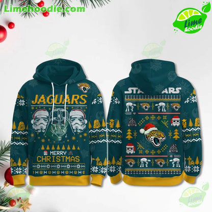 LIMITED EDITION - NEW CUSTOMIZED NFL30 JSJ JACKSONVILLE JAGUARS MERRY CHRISTMAS HOODIE, ZIP HOODIE, SWEATSHIRT