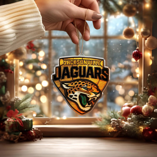 LIMITED EDITION - NEW CUSTOMIZED NFL30 JSJ JACKSONVILLE JAGUARS ACRYLIC ORNAMENT