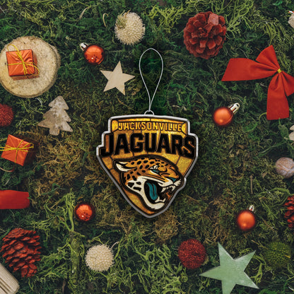 LIMITED EDITION - NEW CUSTOMIZED NFL30 JSJ JACKSONVILLE JAGUARS ACRYLIC ORNAMENT