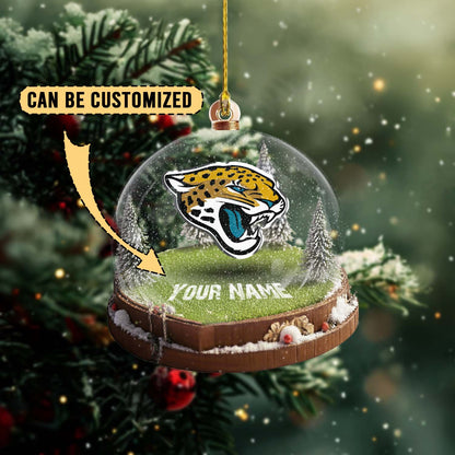 LIMITED EDITION - NEW CUSTOMIZED NFL30 JSJ JACKSONVILLE JAGUARS ACRYLIC ORNAMENT