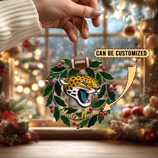 LIMITED EDITION - NEW CUSTOMIZED NFL30 JSJ JACKSONVILLE JAGUARS ACRYLIC ORNAMENT