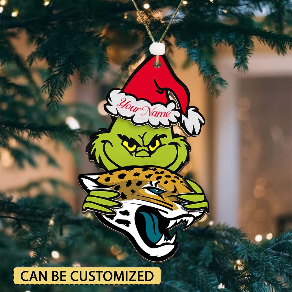 LIMITED EDITION - NEW CUSTOMIZED NFL30 JSJ JACKSONVILLE JAGUARS ACRYLIC ORNAMENT