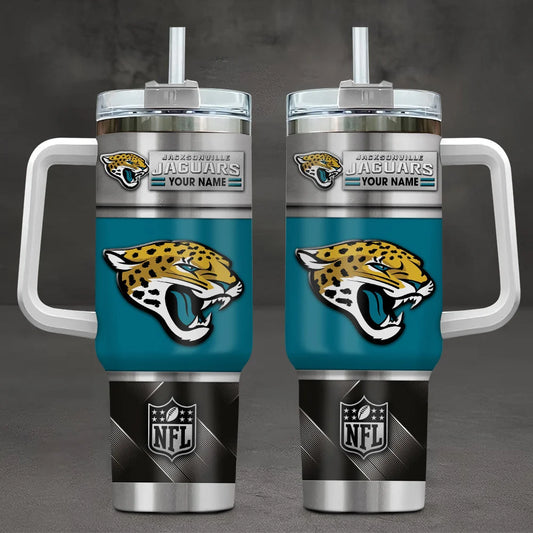 LIMITED EDITION - NEW CUSTOMIZED NFL30 JSJ JACKSONVILLE JAGUARS TUMBLER CUP