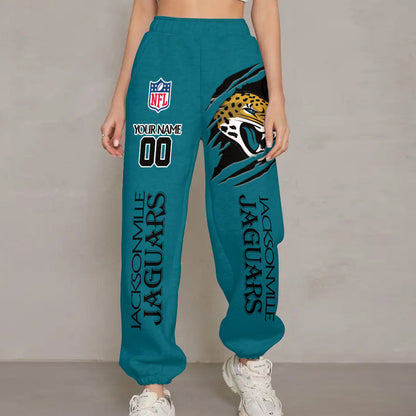 LIMITED EDITION - NEW PREMIUM NFL30 JSJ JACKSONVILLE JAGUARS UNISEX LONG PANTS