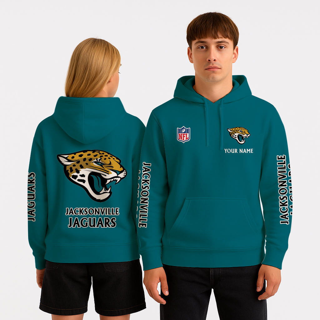 LIMITED EDITION - NEW CUSTOMIZED NFL30 JSJ JACKSONVILLE JAGUARS UNISEX HOODIE