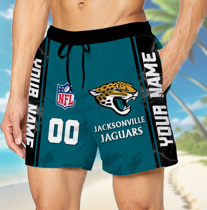 LIMITED EDITION - NEW CUSTOMIZED NFL30 JSJ JACKSONVILLE JAGUARS UNISEX SHORT PANTS