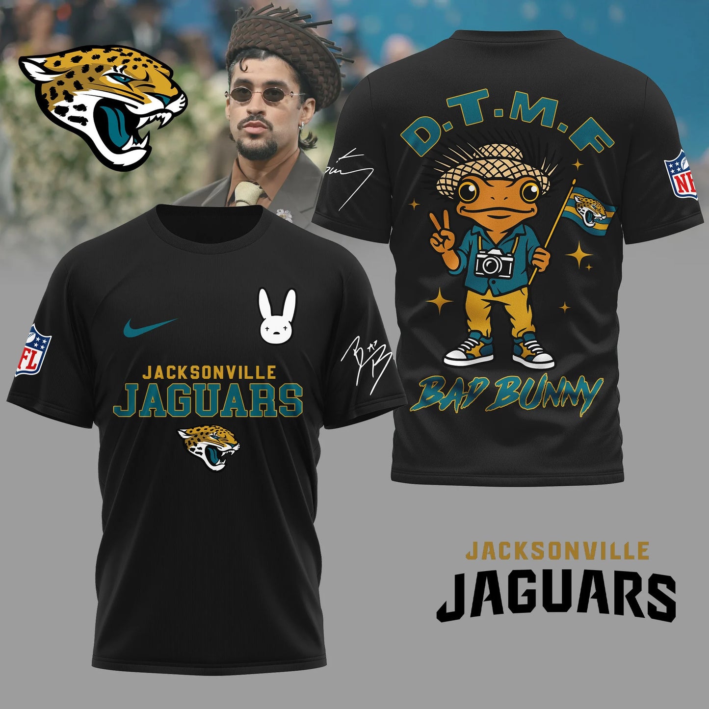 LIMITED EDITION - NEW CUSTOMIZED NFL30 JSJ JACKSONVILLE JAGUARS T-SHIRT, HOODIE, ZIP HOODIE