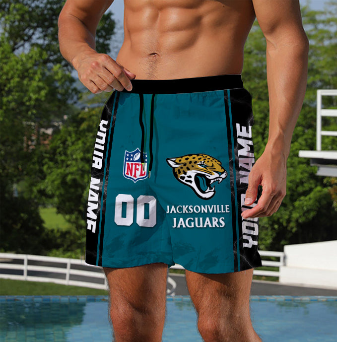 LIMITED EDITION - NEW CUSTOMIZED NFL30 JSJ JACKSONVILLE JAGUARS UNISEX SHORT PANTS