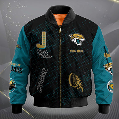 LIMITED EDITION - NEW CUSTOMIZED NFL30 JSJ JACKSONVILLE JAGUARS SATIN VARSITY JACKET & LONG PANTS