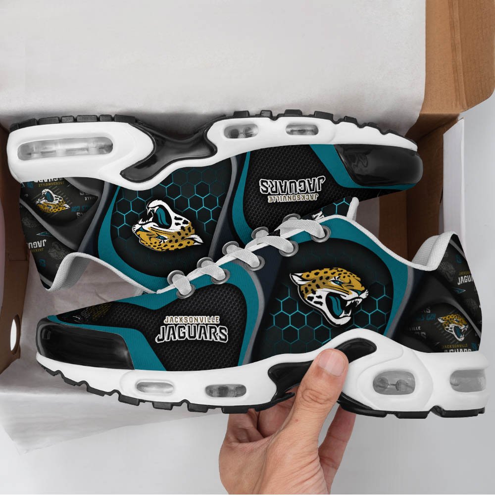 LIMITED EDITION - NEW CUSTOMIZED NFL30 JSJ JACKSONVILLE JAGUARS UNISEX AIR MAX PLUS SNEAKERS