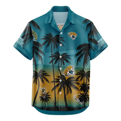 LIMITED EDITION - NEW CUSTOMIZED NFL30 JSJ JACKSONVILLE JAGUARS UNISEX HAWAIIAN SHIRT & SHORTS SET
