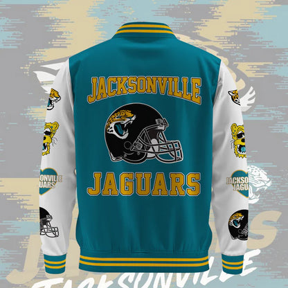 LIMITED EDITION - NEW CUSTOMIZED NFL30 JSJ JACKSONVILLE JAGUARS BASEBALL JACKET